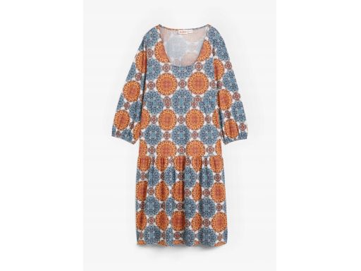 B.P.C sukienka wzorzysta midi 44/46.