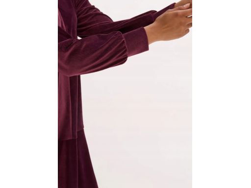 B.P.C sztruksowa sukienka jagodowa z kołnierzykiem 36/38.