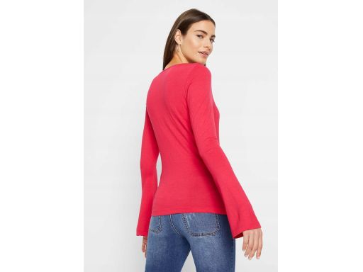 B.P.C malinowa bluzka z dekoltem serce ^48/50