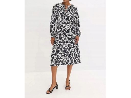 B.P.C sukienka midi z nadrukiem 54.