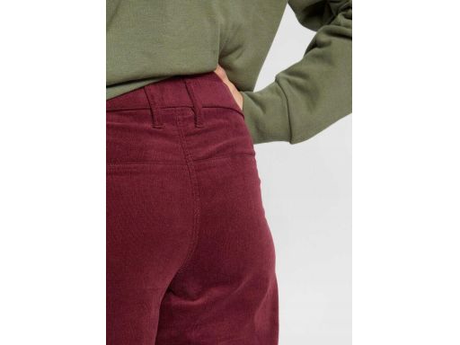 B.P.C spodnie ciążowe sztruksowe bordo r.44
