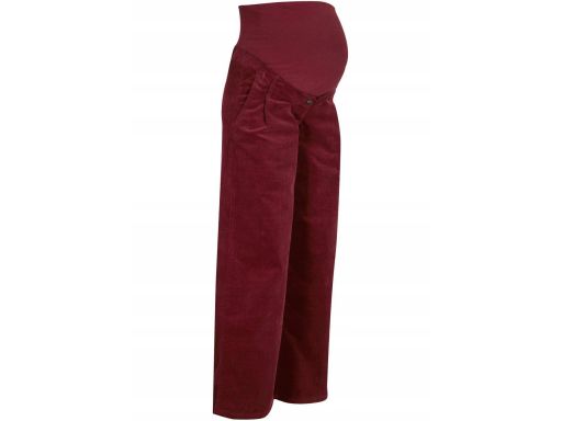 B.P.C spodnie ciążowe sztruksowe bordo r.44
