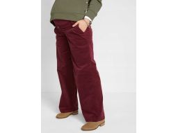 B.P.C spodnie ciążowe sztruksowe bordo r.44