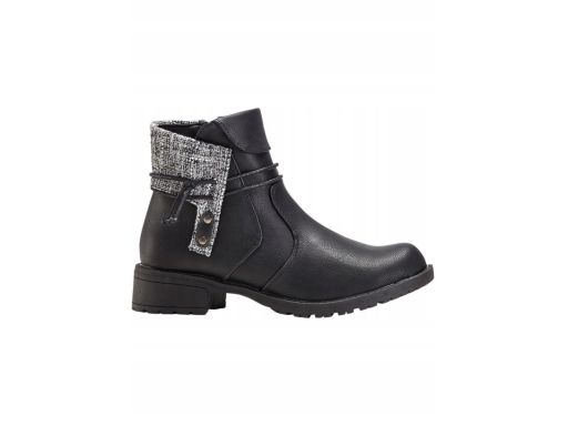 B.P.C botki z dzianinową wstawką r.40