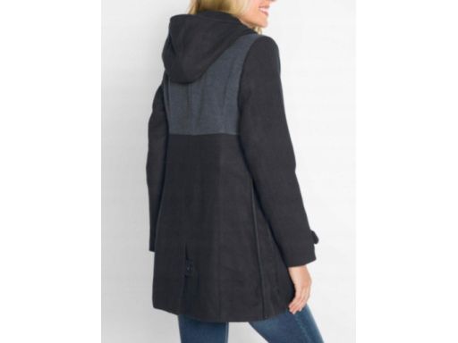 B.P.C płaszcz ciążowy z panelem dla dziecka czarno-szary ^44