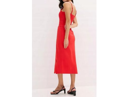 B.P.C letnia sukienka bawełniana czerwona 40/42.