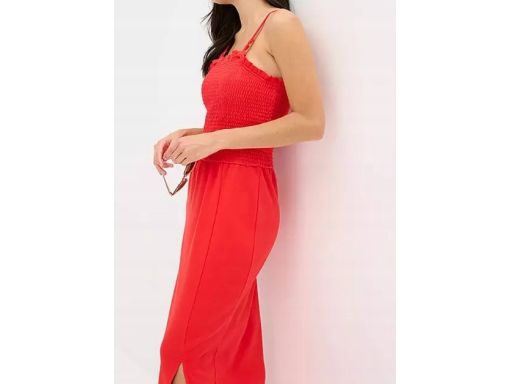 B.P.C letnia sukienka bawełniana czerwona 40/42.