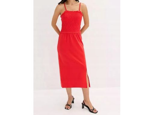 B.P.C letnia sukienka bawełniana czerwona 40/42.