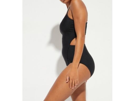 B.P.C kostium kąpielowy monokini czarny prążkowany 44