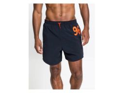 B.P.C męskie spodenki szorty kąpielowe granatowo-pomarańczowe r.XXL