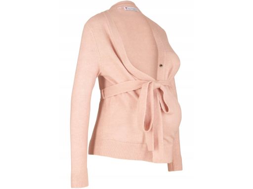 B.P.C sweter ciążowy i do karmienia różowy wiązany 44/46