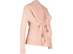 B.P.C sweter ciążowy i do karmienia różowy wiązany 44/46