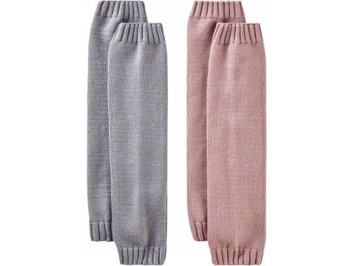 B.P.C ocieplacze dzianinowe szare + brudny róż 2-pak uniwersalne.