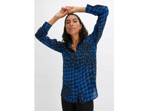 B.P.C koszula damska czarno-granatowa w pepitkę 48