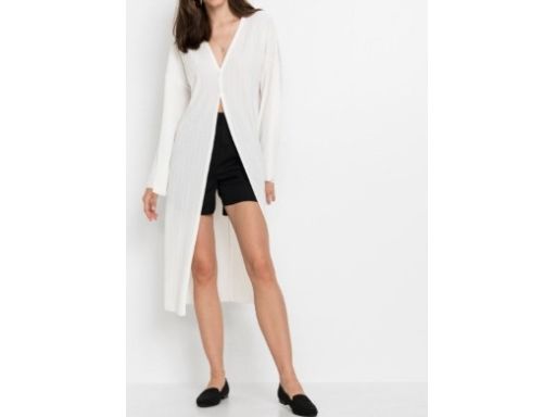 B.P.C kremowa długa tunika koszulowa 40/42