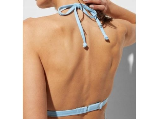 B.P.C kostium kąpielowy monokini niebieski z ozdobnymi paskami r.38