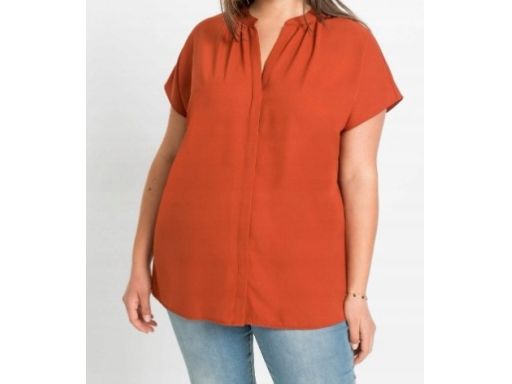 B.P.C bluzka koszulowa ruda krótki rękaw r.46