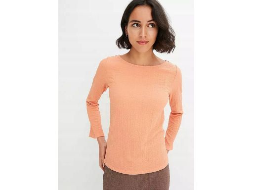 B.P.C bluzka pomarańczowa krepowana szerokie rękawy r.52/54
