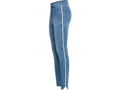 B.P.C jeansy skinny z lampasami r.40