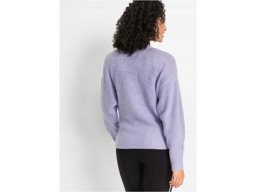 B.P.C Sweter koprtowy fioletowy z wiązaniem ^48/50
