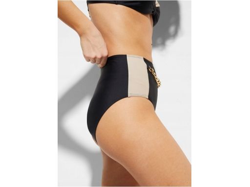 B.P.C. bikini czarno-złote z łańcuszkiem z figami maxi Premium 44 (85E