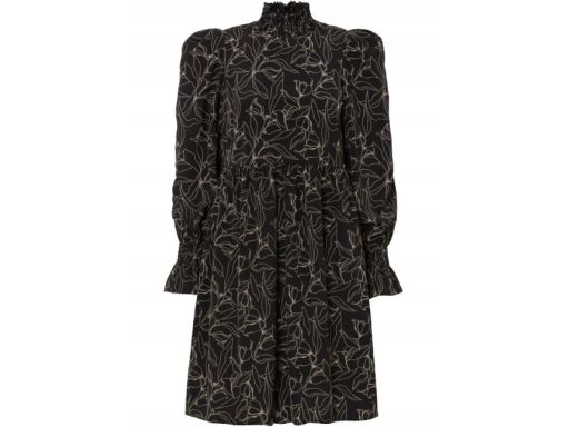 B.P.C. czarna sukienka we wzory r.34
