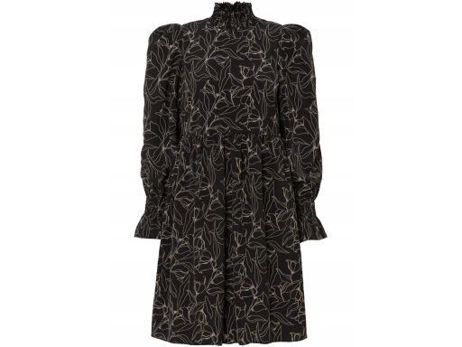 B.P.C. czarna sukienka we wzory r.34