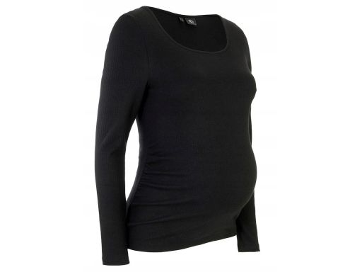 B.P.C bluzka ciążowa czarna prążkowana ^36/38