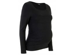B.P.C bluzka ciążowa czarna prążkowana ^36/38