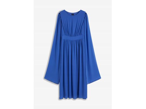 B.P.C chabrowa sukienka szyfonowa z odpinanymi rękawami 40.