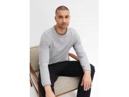 B.P.C sweter dzianinowy męski szary 3XL.