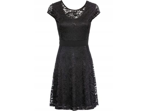 B.P.C czarna sukienka koronkowa ^32/34