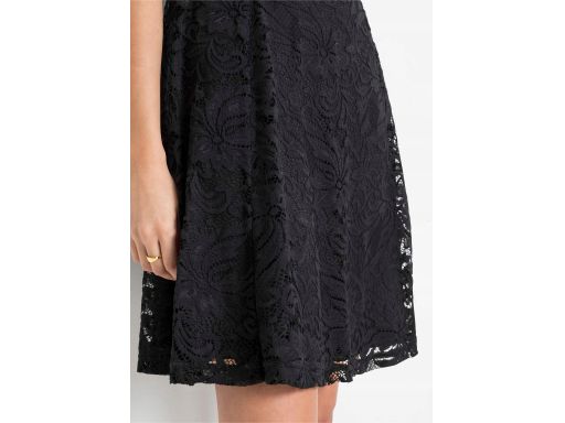 B.P.C czarna sukienka koronkowa ^32/34