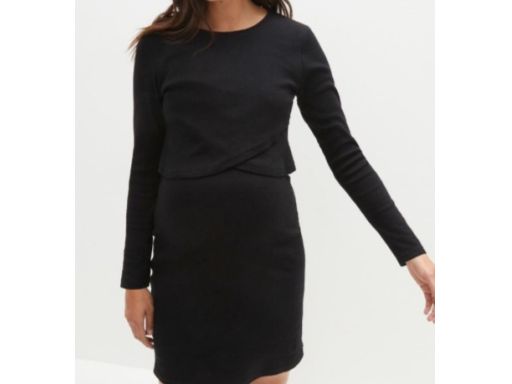 B.P.C sukienka ciążowa na ramiączka z bluzką z długim rękawem r.40/42