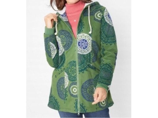 B.P.C parka przejściowa zielona we wzory damska 38.