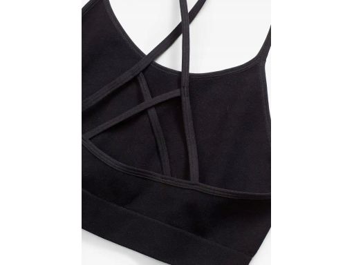 B.P.C miękki biustonosz bez usztywnień Feel Comfort czarny prążkowany