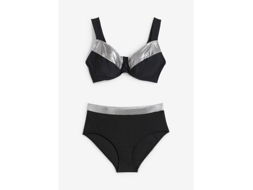 B.P.C bikini typu minimizer czarno-srebrne 42 (80E).