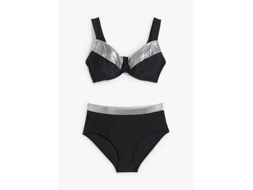 B.P.C bikini typu minimizer czarno-srebrne 42 (80E).