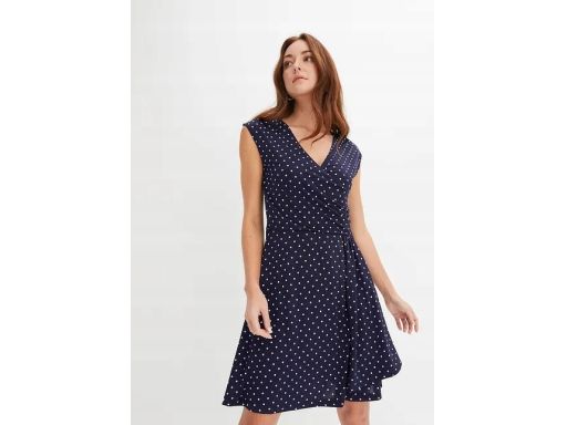 B.P.C sukienka dżersejowa w groszki r.36/38