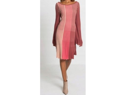 B.P.C sukienka midi plisowana dzianina ^40/42