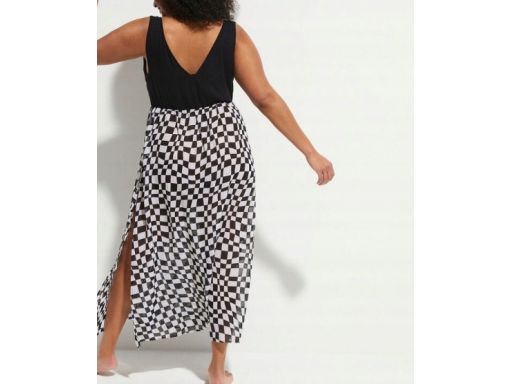 B.P.C sukienka plażowa szachownica ^48/50