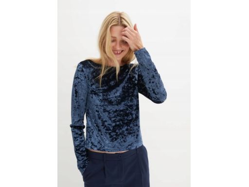 B.P.C aksamitna bluzka z długim rękawem ^40/42