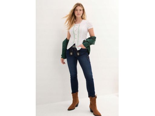 B.P.C bluzka w stylu ludowym biała 42.