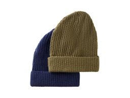 B.P.C 2-pak czapek granatowa+oliwkowa r.uniwersalny