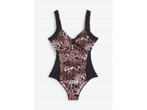 B.P.C kostium kąpielowy czarny w cętki r.50