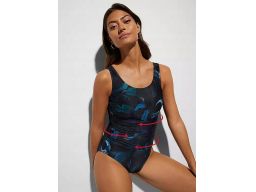 B.P.C kostium kąpielowy z nadrukiem niebieskim r.50