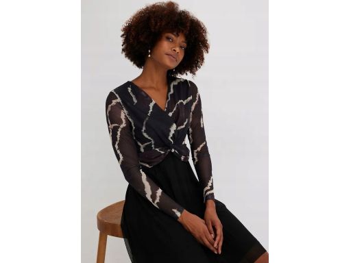 B.P.C sukienka midi z przewiewnego siateczkowego materiału ^36/38