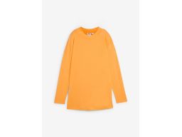 B.P.C t-shirt damski długi rękaw pomarańczowy ze stójką ^56/58