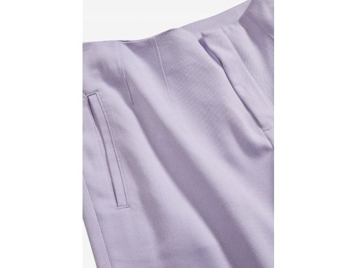 B.P.C spodnie plisowane z wysoką talią jasny fiolet liliowe ^42