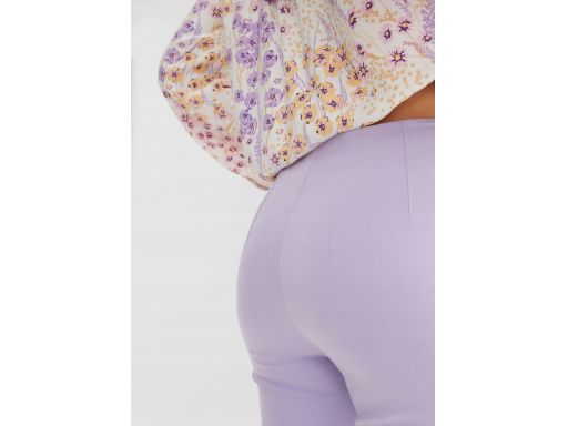 B.P.C spodnie plisowane z wysoką talią jasny fiolet liliowe ^42